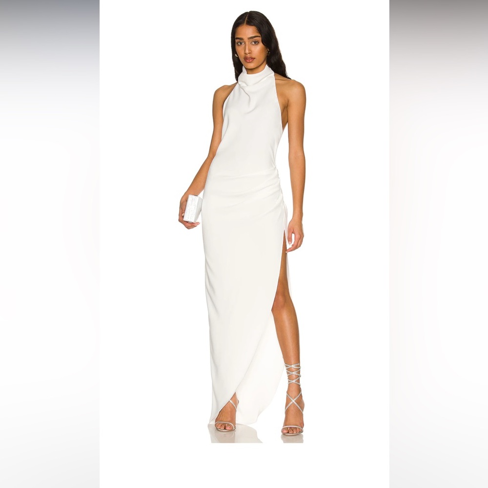 Amanda Uprichard REVOLVE Samba Gown in White